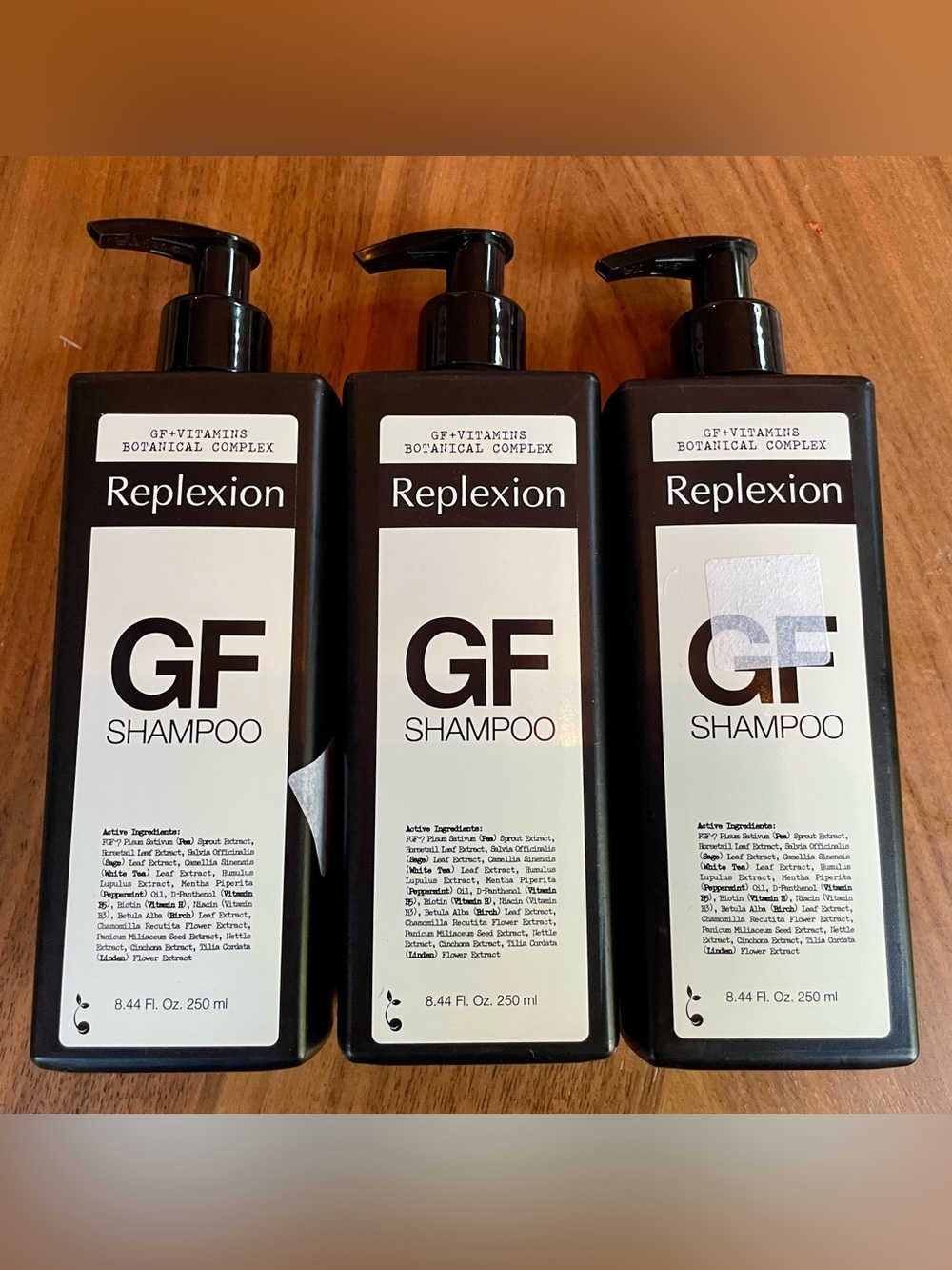 3 Replexion Shampoo 8.4 oz new